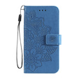 Θήκη με πτερύγιο για Oppo Reno5 Z / A94 / A95 5G, Mandala, μπλε
