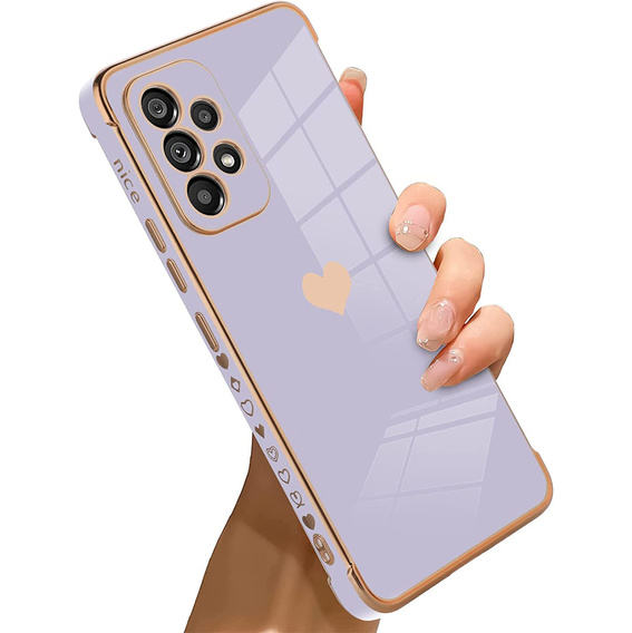 Θήκη για Samsung Galaxy A33 5G, Electro heart, μωβ