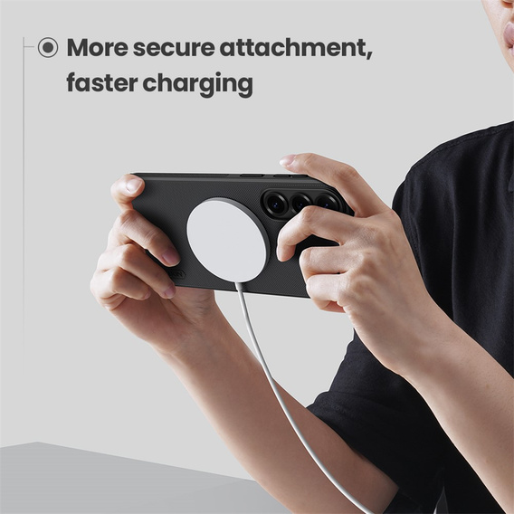 Θήκη NILLKIN Frosted Shield Pro MagSafe για Samsung Galaxy S26 Plus, μαύρη