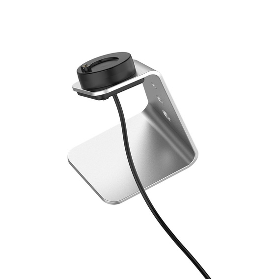 Σταθμός σύνδεσης USB αλουμινίου για Garmin Fenix 7/7S/7X/6/6X/6S, ασημί