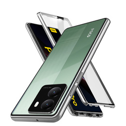 θήκη για το Xiaomi Poco X7 Pro 5G, Magnetic Dual Glass, ασημένια