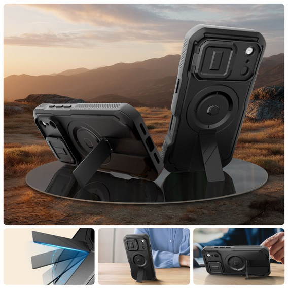 Tech-Protect θήκη για iPhone 17 Pro Max, Kevlar MagSafe+, μαύρο