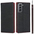 Δερμάτινη θήκη για Samsung Galaxy S22, ERBORD Grain Leather, μαύρη