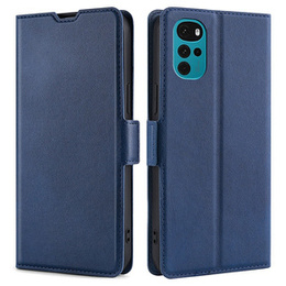 Θήκη με πτερύγιο για Motorola Moto G22, Magnetic Clasp, σκούρο μπλε