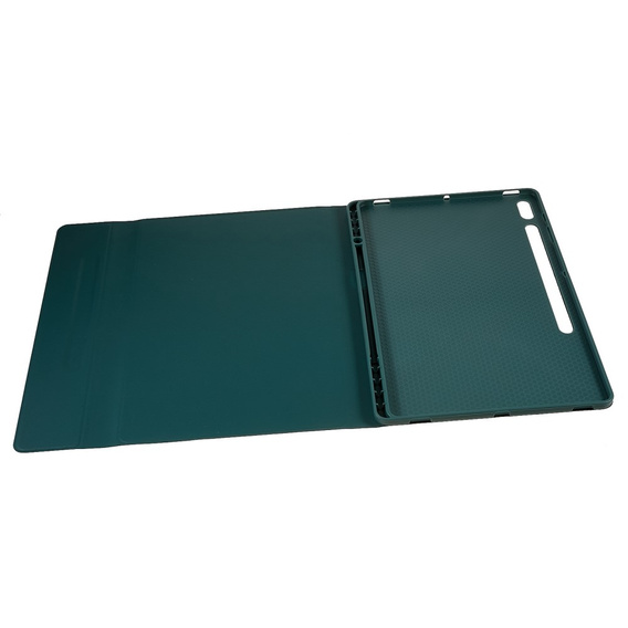 Θήκη + πληκτρολόγιο Galaxy Tab S7+ Plus / S8+ Plus /S7 FE T730 T733, Pen Slot, πράσινη