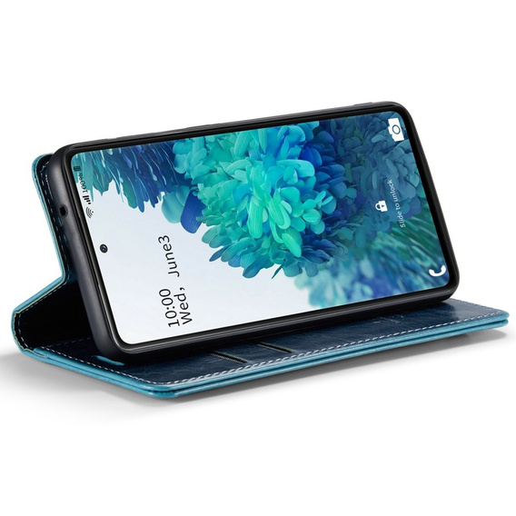 θήκη CASEME για Samsung Galaxy S20 FE / 5G, Waxy Textured, μπλε
