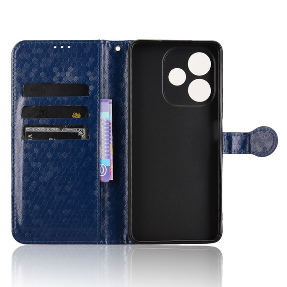 θήκη πτερύγιο για Oppo A5 Pro 5G, Wallet Rhombus, μπλε