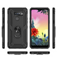 θωρακισμένη θήκη για LG K50S, Nox Case Ring, μαύρη