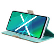 θήκη πτερύγιο για Samsung Galaxy A53 5G, Wallet Pocket Zipper Lace, πράσινη
