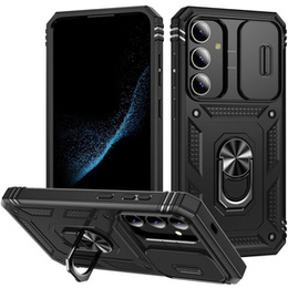 Θήκη για Samsung Galaxy S24+ Plus, CamShield Slide, μαύρη