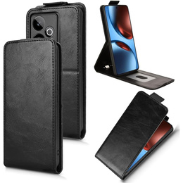 Θήκη με πτερύγιο για Realme GT 7 / 7T, Flip, μαύρη