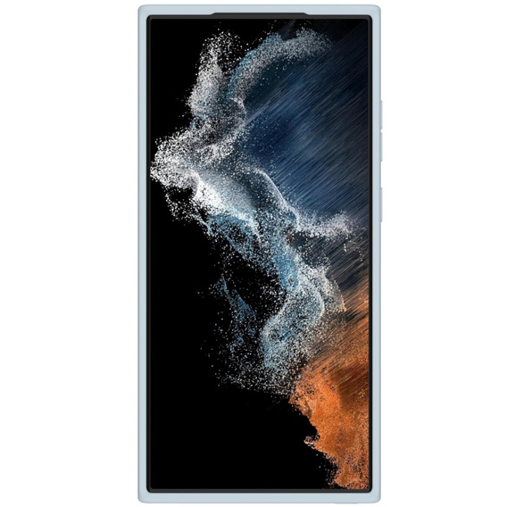 NILLKIN Θήκη για Samsung Galaxy S23 Ultra, θήκη σιλικόνης CamShield για MagSafe, μπλε