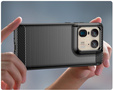 Θήκη για Motorola Edge 50 Ultra, Carbon, μαύρη