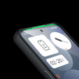 Θήκη για Nothing Phone 3A Pro, Fusion Hybrid, διαφανής / μαύρη