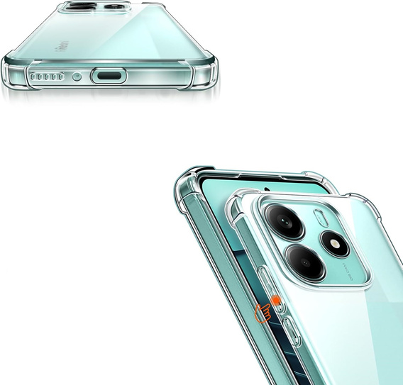 Θήκη για Xiaomi Redmi Note 14 5G, Erbord Dropproof, διαφανής + γυαλί