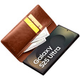 θήκη flip για Samsung Galaxy S25 Ultra, QIALINO Leather Wallet, καφέ