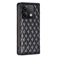 Θήκη με πτερύγιο για Xiaomi Redmi Note 13 5G, Wallet, BINFEN COLOR, μαύρη