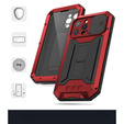 Θήκη για iPhone 13 Pro Max, R-JUST CamShield Slide, θωρακισμένη, κόκκινη / μαύρη