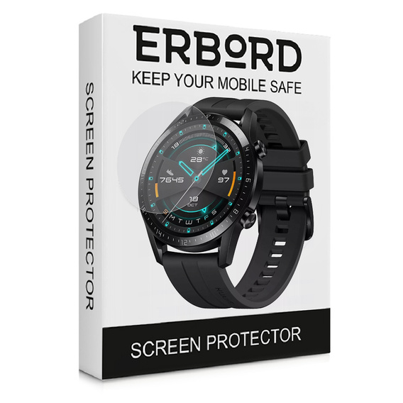 3x Φύλλο υδρογέλης ERBORD για Huawei Watch GT 2 46mm