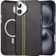 Θήκη για iPhone 16 Plus, ανθρακονήματα MagSafe, μαύρη