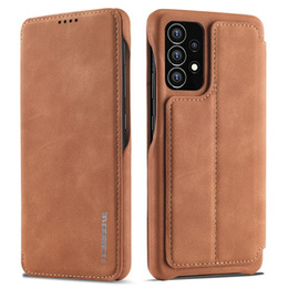 Θήκη με πτερύγιο για Samsung Galaxy A53 5G, LC.IMEEKE, καφέ