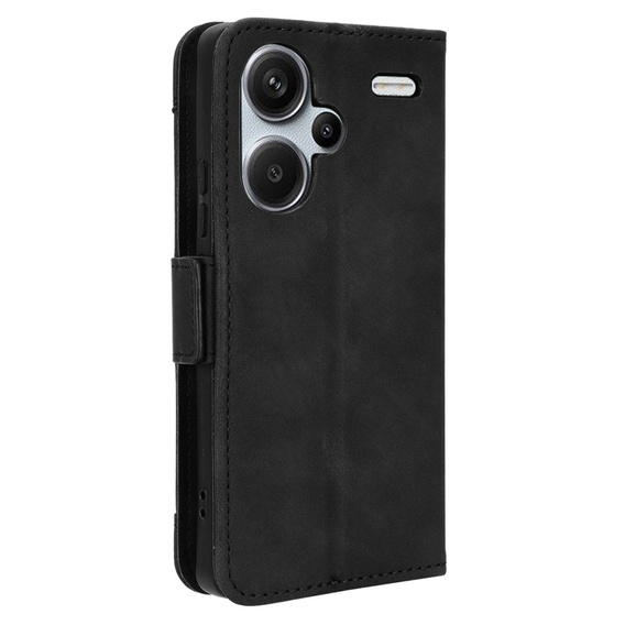 Θήκη με πτερύγιο για Xiaomi Redmi Note 13 Pro+, Card Slot, μαύρη