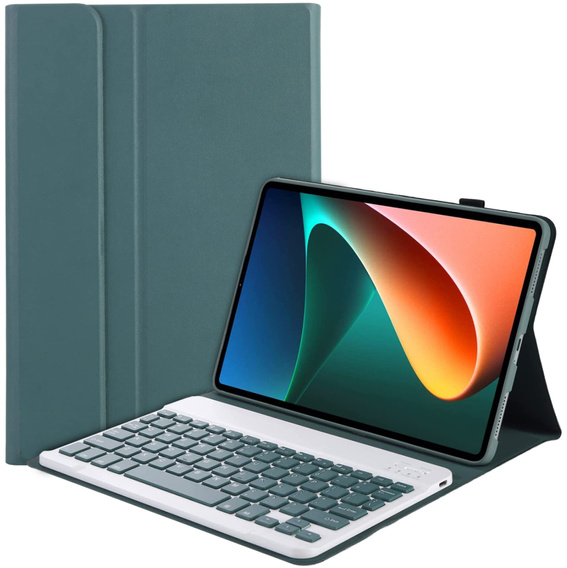 Θήκη + πληκτρολόγιο Xiaomi Pad 5/5 Pro, πράσινη