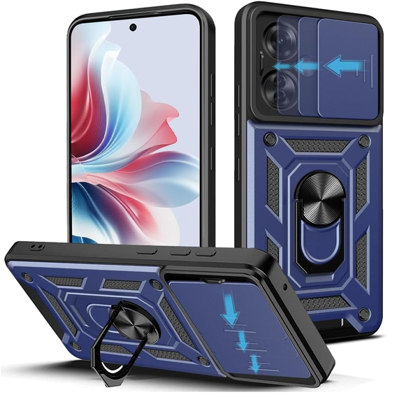 Θήκη για Oppo Reno 11F 5G, CamShield Slide, μπλε