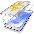 2x Μετριασμένο γυαλί για Samsung Galaxy S24+ Plus / S25+ Plus, ERBORD 9H Easy App