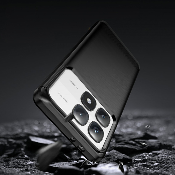 Θήκη για Xiaomi 14T, Carbon, μαύρη