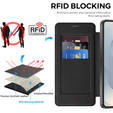 Θήκη με πτυσσόμενο καπάκι RFID Wallet MagSafe με προστασία κάμερας για Samsung Galaxy S26 Plus, μαύρη