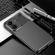 Θήκη για Xiaomi Redmi 13C / Poco C65, Carbon Gel, μαύρη