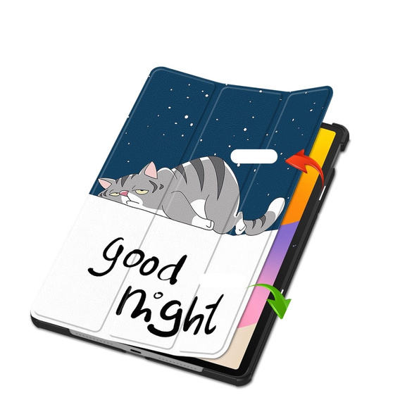 Θήκη για Huawei MatePad SE 11 2024, Smartcase, cat