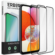 2x Μετριασμένο γυαλί για Samsung Galaxy A14 4G / A14 5G, ERBORD 3D πλήρης οθόνη