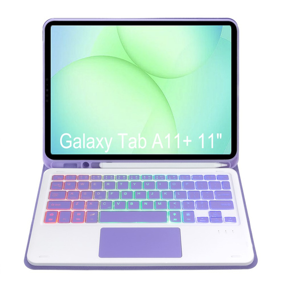 Θήκη με φωτιζόμενο πληκτρολόγιο Bluetooth και touchpad για Samsung Galaxy Tab A11+