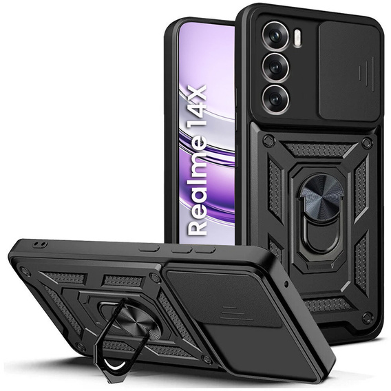 Θήκη για Realme 14X / Realme C75, CamShield Slide, μαύρη