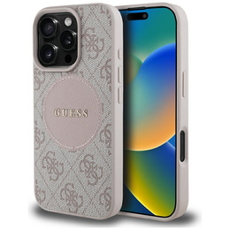 Θήκη Guess 4G Circle με κλασικό λογότυπο, για MagSafe για iPhone 16 Pro Max