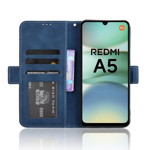 Θήκη με πτερύγιο για Xiaomi Redmi A5, Card Slot, σκούρο μπλε