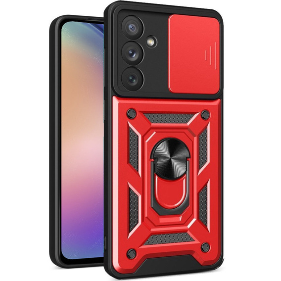 Θήκη για Samsung Galaxy A54 5G, CamShield Slide, κόκκινο