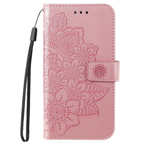 Θήκη με πτερύγιο για Xiaomi Redmi 13C / Poco C65, Mandala Flower, ροζ