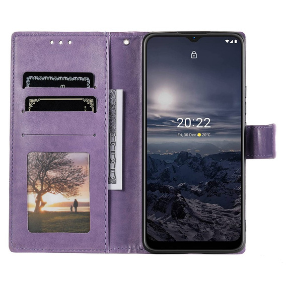 Θήκη με πτερύγιο για Nokia G11/ G21, Mandala, μπλε