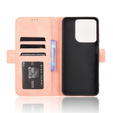 Θήκη με πτερύγιο για Motorola Moto G15 / Motorola Moto G15 Power, Card Slot, ροζ