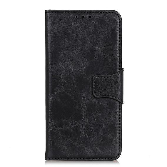 Θήκη με πτερύγιο για Huawei Y6P, Split Leather Wallet, μαύρη