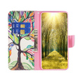 Θήκη με πτερύγιο για Samsung Galaxy M34, Wallet, tree of life, λευκή
