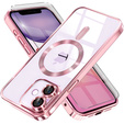 Θήκη για iPhone 11, Electro MagSafe, ροζ + Γυαλί για την οθόνη