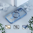 Θήκη για iPhone 16, Electro MagSafe, μπλε + Γυαλί για την οθόνη