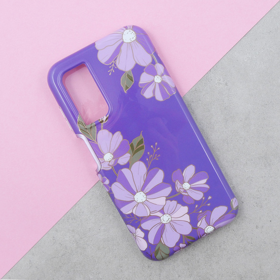 Θήκη για Samsung Galaxy A14 4G/5G, Suritch Full Body Flowers, μωβ