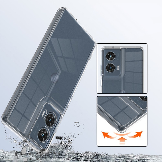 Θήκη για Motorola Edge 50 Fusion, Fusion Hybrid, διαφανής