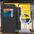 Θήκη με πτερύγιο για iPhone 11, RFID Wallet MagSafe CamShield, μαύρη