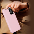 Αναδιπλούμενη θήκη για Samsung Galaxy S23 Ultra, Smart View Wallet, ροζ